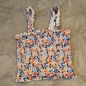 Old Navy Multicolor Floral Smocked Camisole